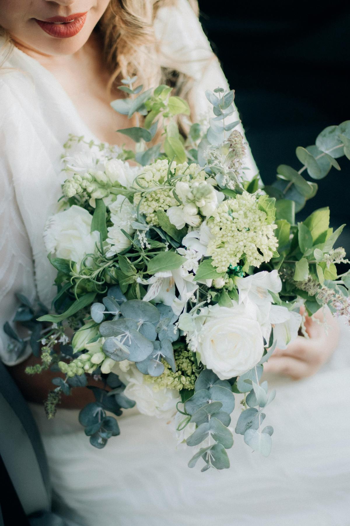 Close-up of beautiful wedding and flowers in full bloom, showcasing delicate petals and vibrant colors.